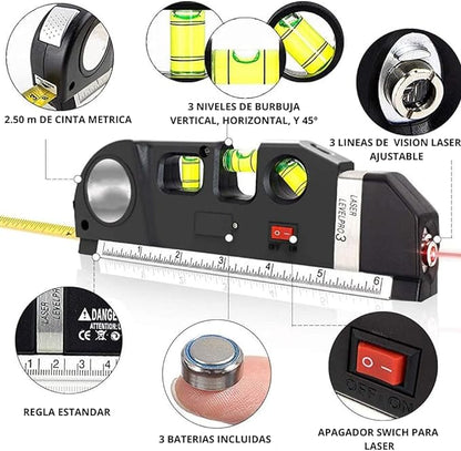 LaserCheck |👷🏼‍♂️Nivelador 4 En 1 📏