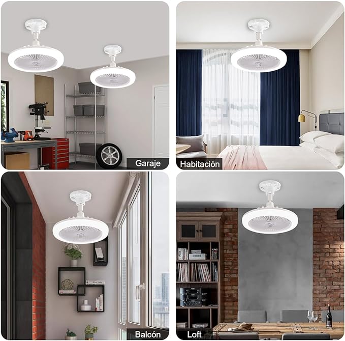 AirLed | 💡 Ventilador 2 En 1 🌬️